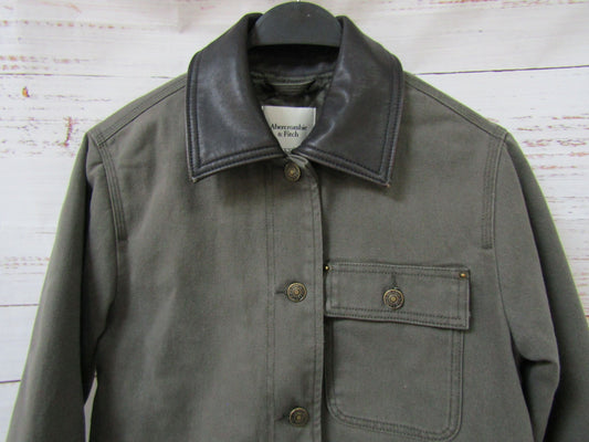 Abercrombie & Fitch Women's Green Workwear Jacket Size XXS