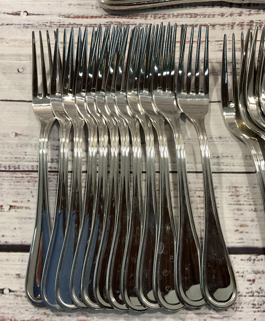 Wallace Rockport Stainless Steel Flatware Set of 46