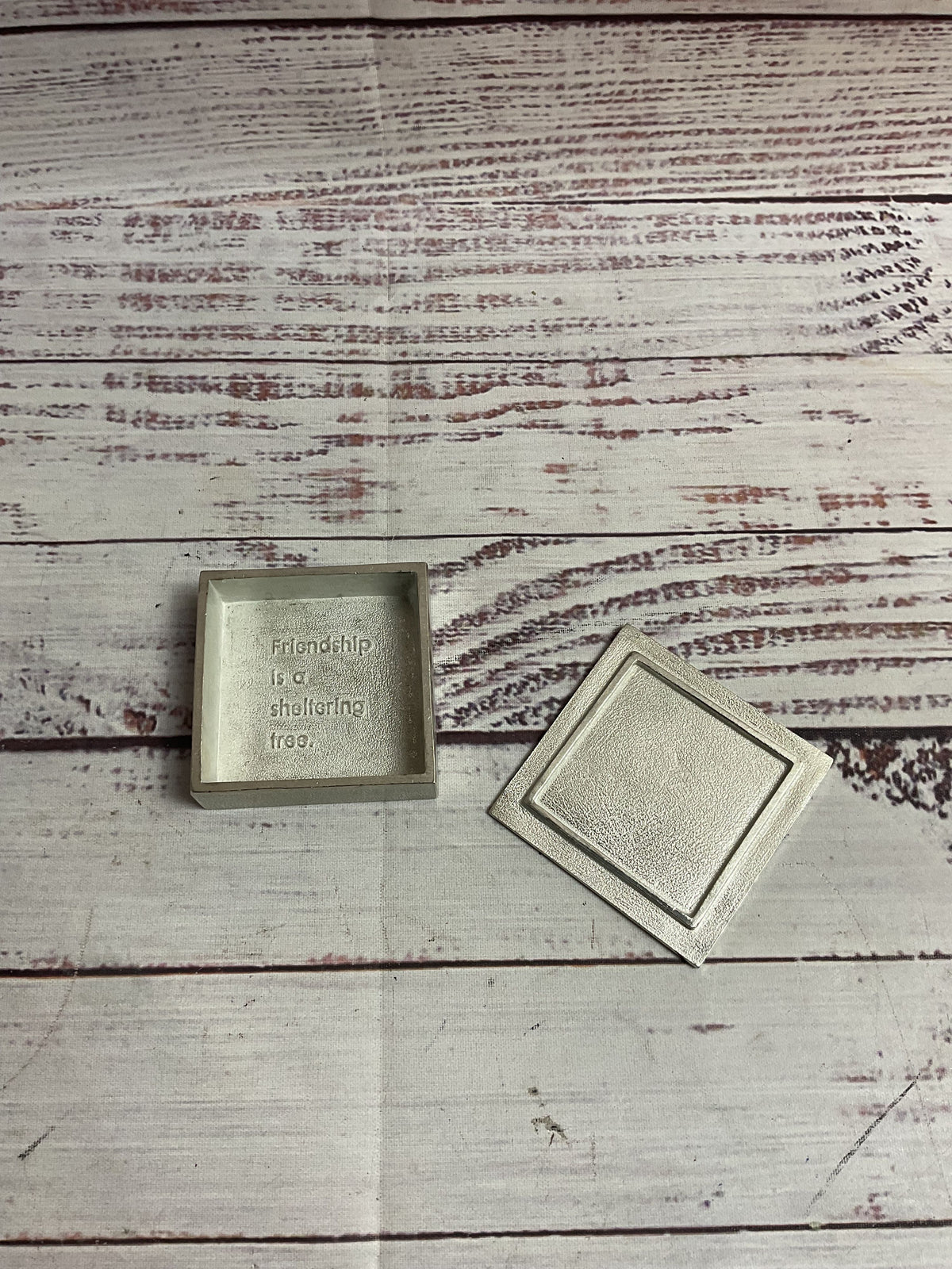Danforth Pewter Treasure Trinket Box Friendship Tree
