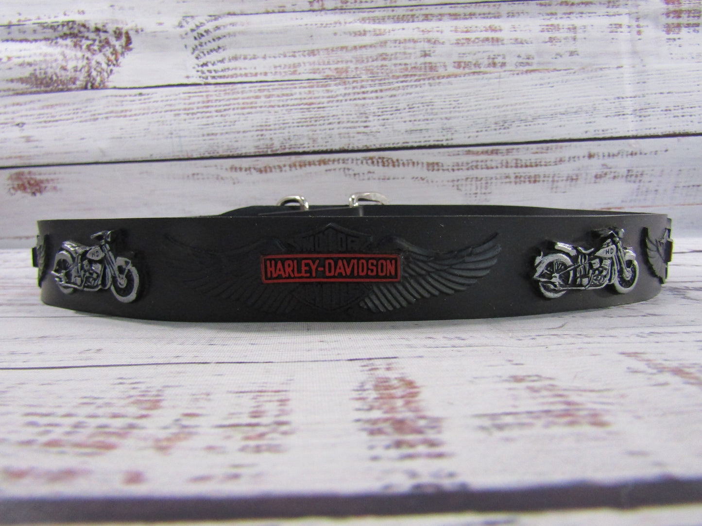 Harley-Davidson Boy's Black Rubber Belt Size 14 Made in The USA