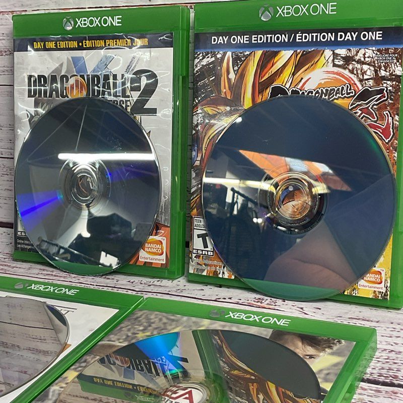 Lot of 4 Xbox One Games (Xenoverse 2, FighterZ, Star Wars Battlefront, FIFA 17)