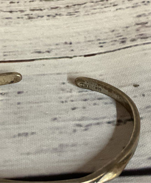 Comstock Sterling Silver Cuff Bracelet "Great Thing are in Future"