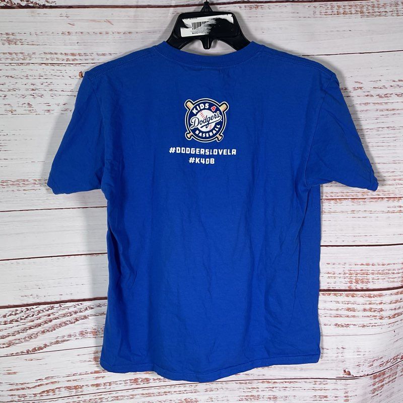 Los Angeles Dodgers Youth Large T Shirt Signed By Dennis Powell #48
