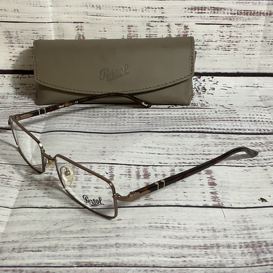 NWOT PERSOL 2392-V Men's Brown Eyeglasses with Case- 54[ ]17 140 (FRAMES ONLY)