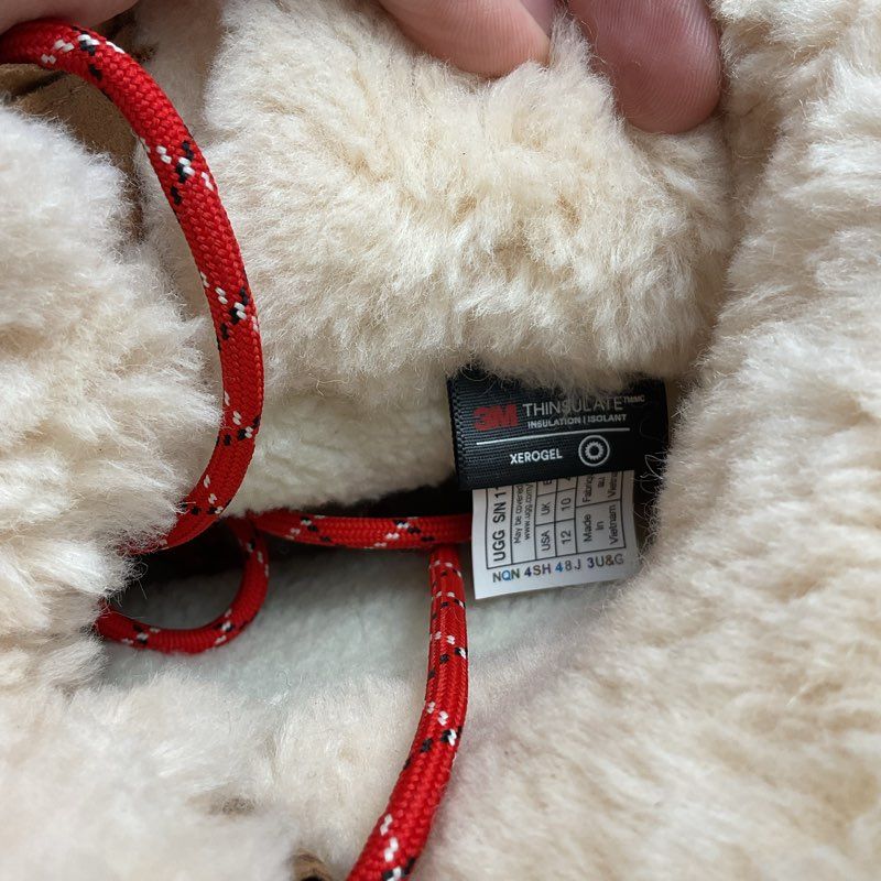 Ugg Adirondack XXV Tan Leather Plush Lined Snow Boot Women's Size 12