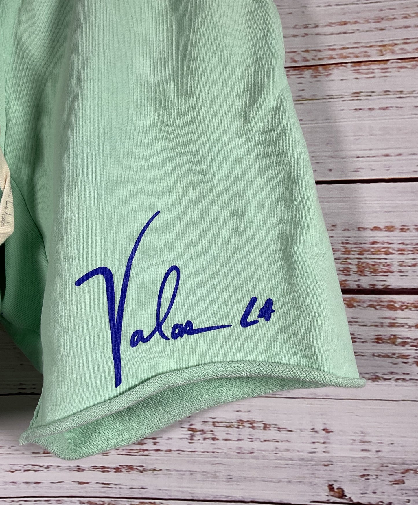 Valas Mint Green Coastal Sweat Shorts - Size Extra Small