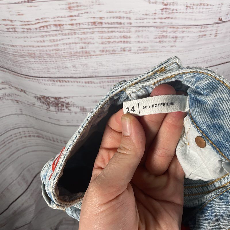 Pacsun X Budweiser Embroidered Distressed Retro 90s Boyfriend Jeans - Size 24