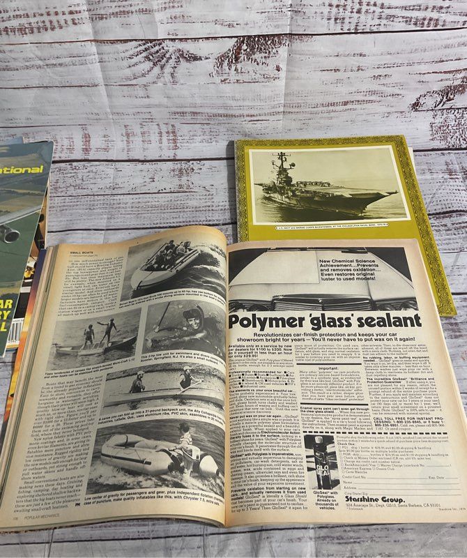 Lot Of 7 Vintage Army Magazines Military 1970's Wings, Sea Classics,
