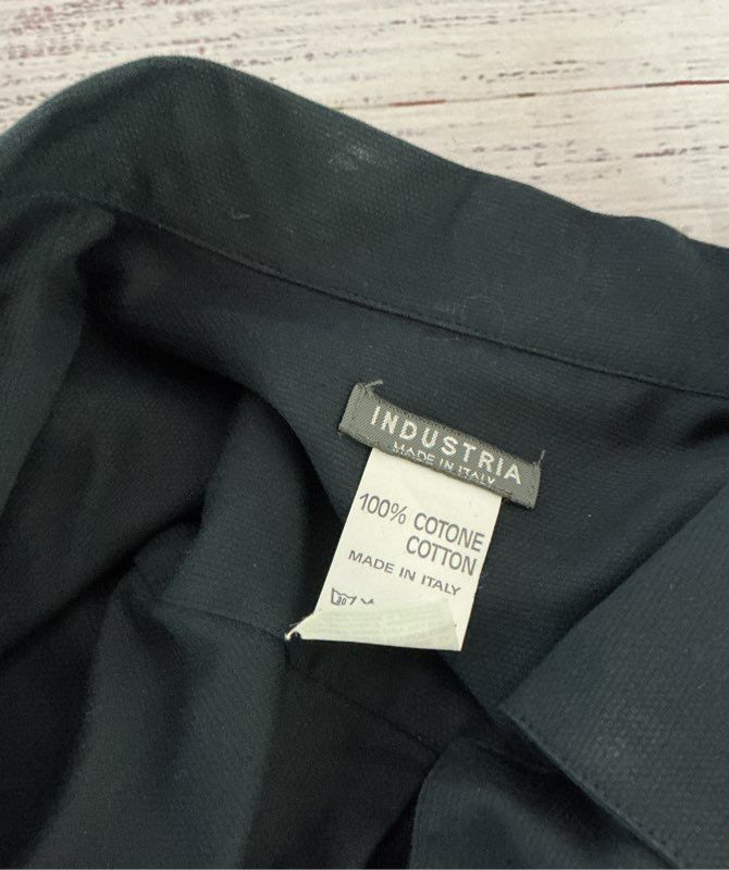Women's Industria Made in Italy Blue Cotton Button Down Size 40/S