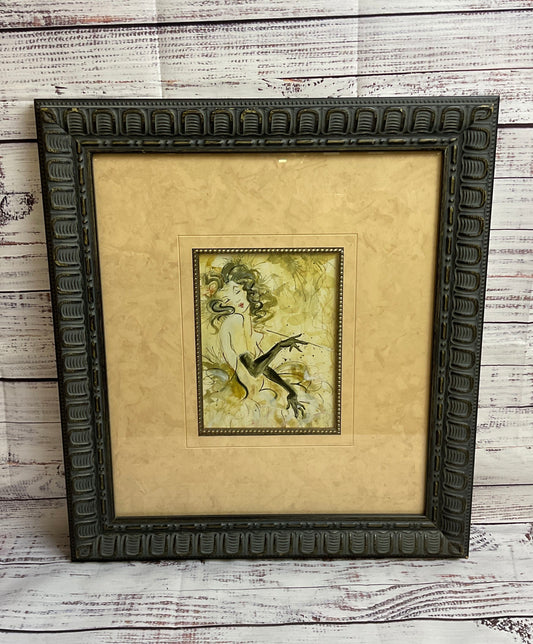 Fabulous 2004 Shoe Diva "Sophisticated Lady" & "Elegant Lady" Art by Karen Dupre