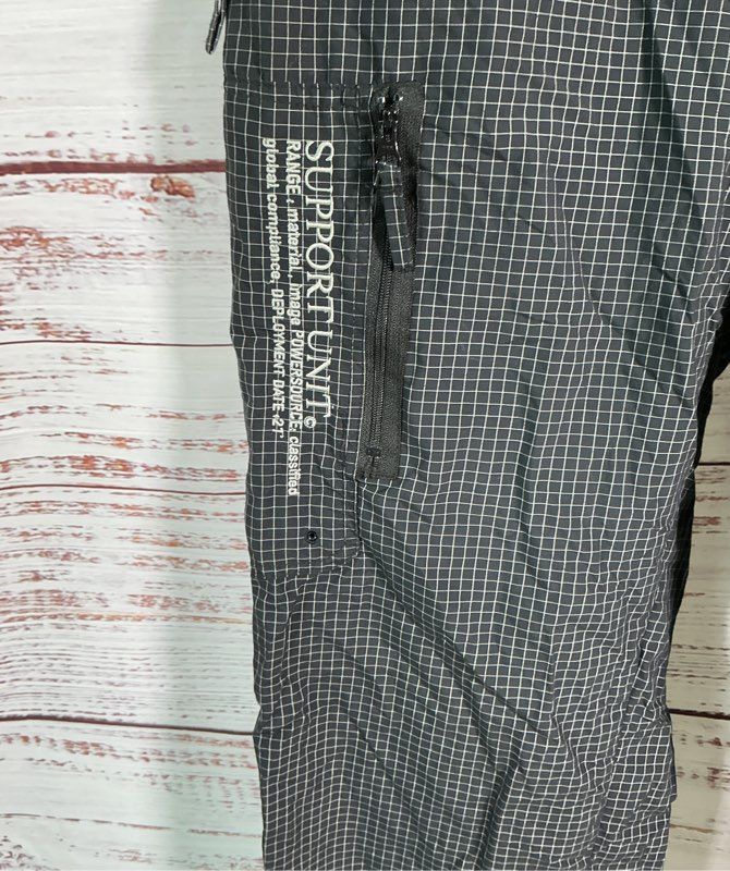 Men's Supreme Black/White Check Print Utility Pants Size 32