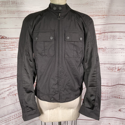 BELSTAFF Temple Men's Black Mesh Motorcycle Jacket - SZ M
