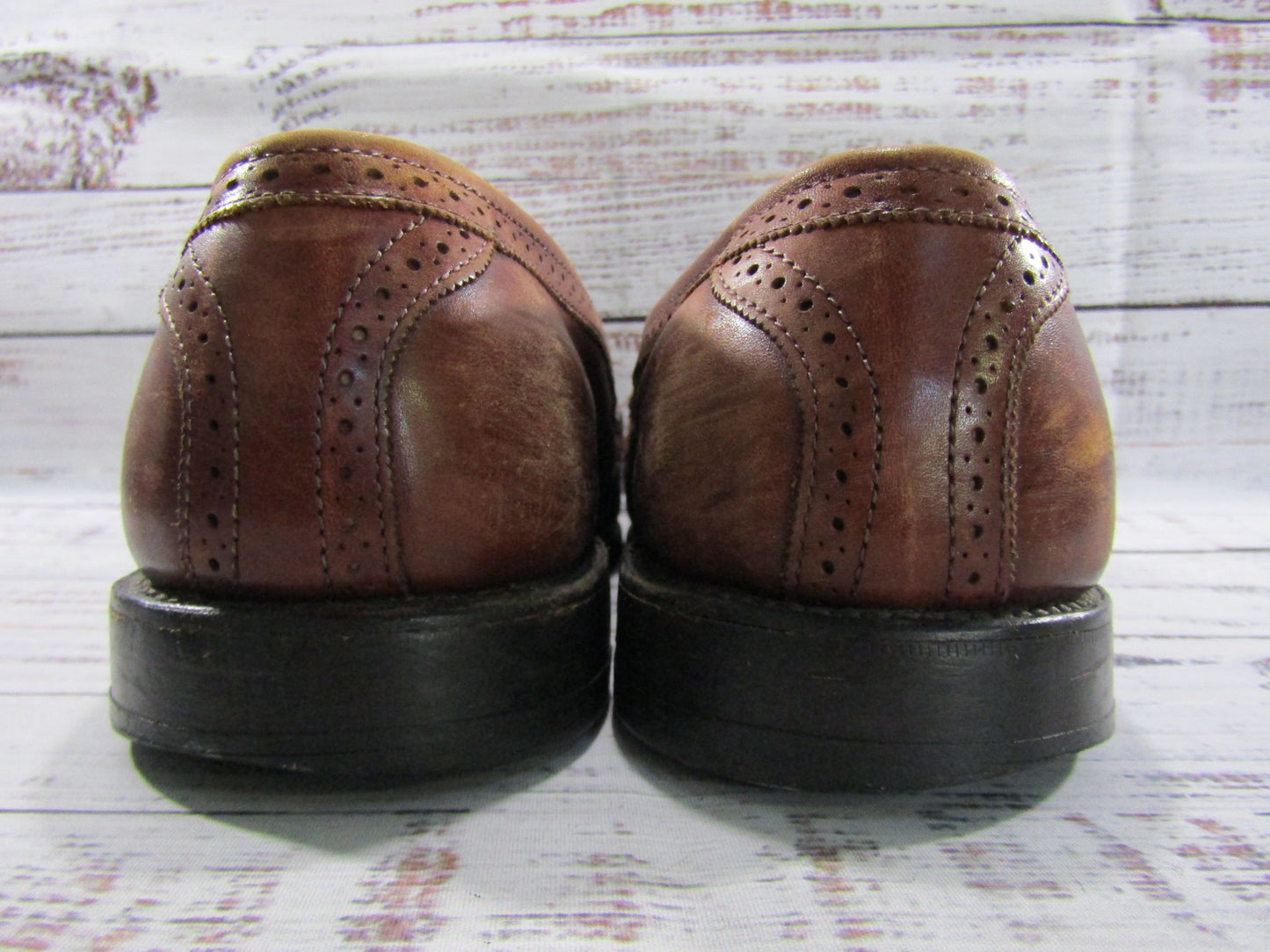 Allen Edmonds Bridgeton Men's Brown Leather Kiltie Tassel Loafers Size 8.5 E