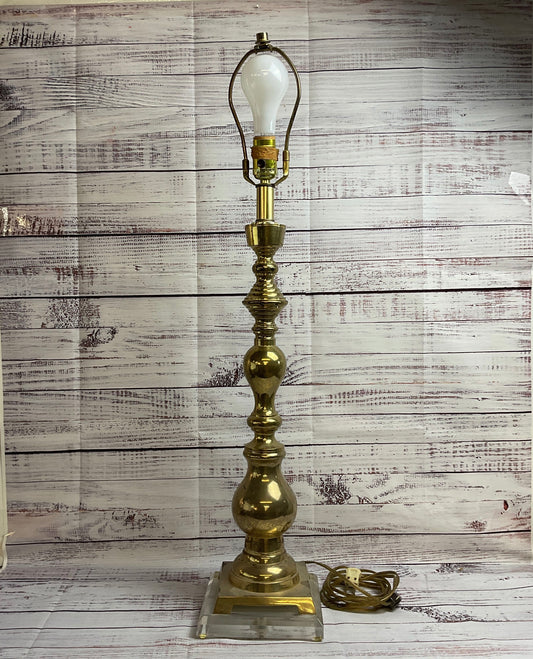 Vintage Custom for Hali-Specht's Lamp On Lucite Acrylic Base