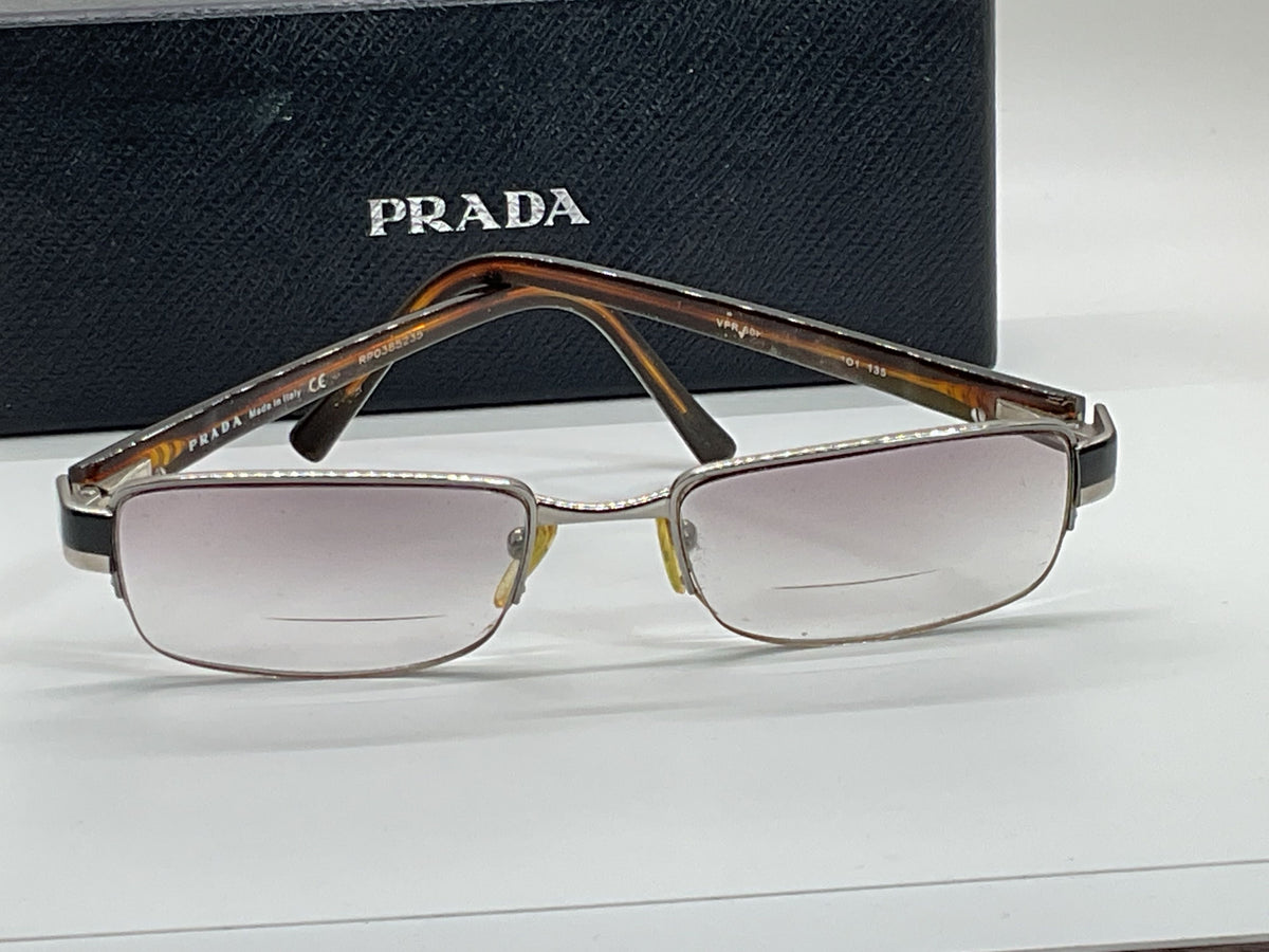 PRADA VPR601 Brown Tortoise Eyeglasses- 51[ ]18 135 (FRAMES ONLY)
