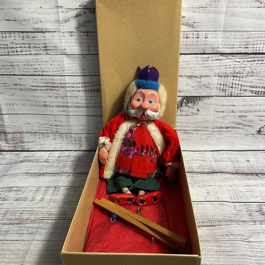 VTG. Pelham King Marionette Puppet W/ Broken Strings