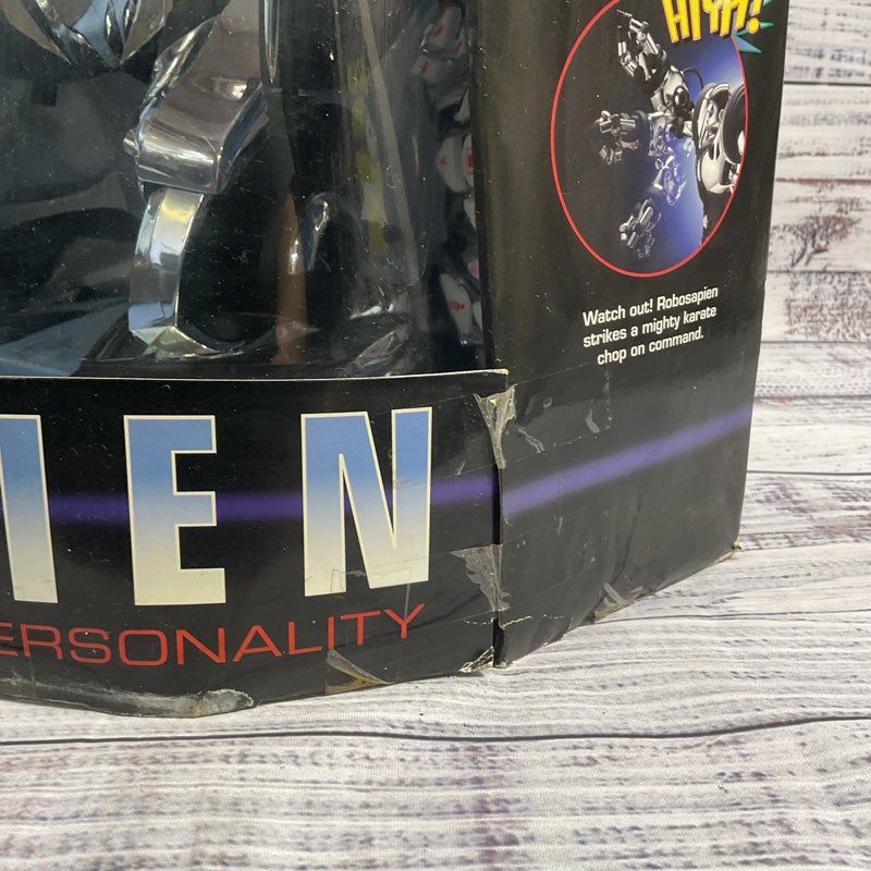 NOB Sharper Image Robosapien WW250 Chrome Mark W Tilden Signature Series, Remote
