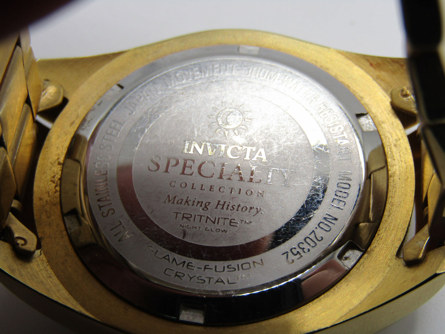 Invicta Specialty Women's Gold Tone MOP Quartz Watch 20352