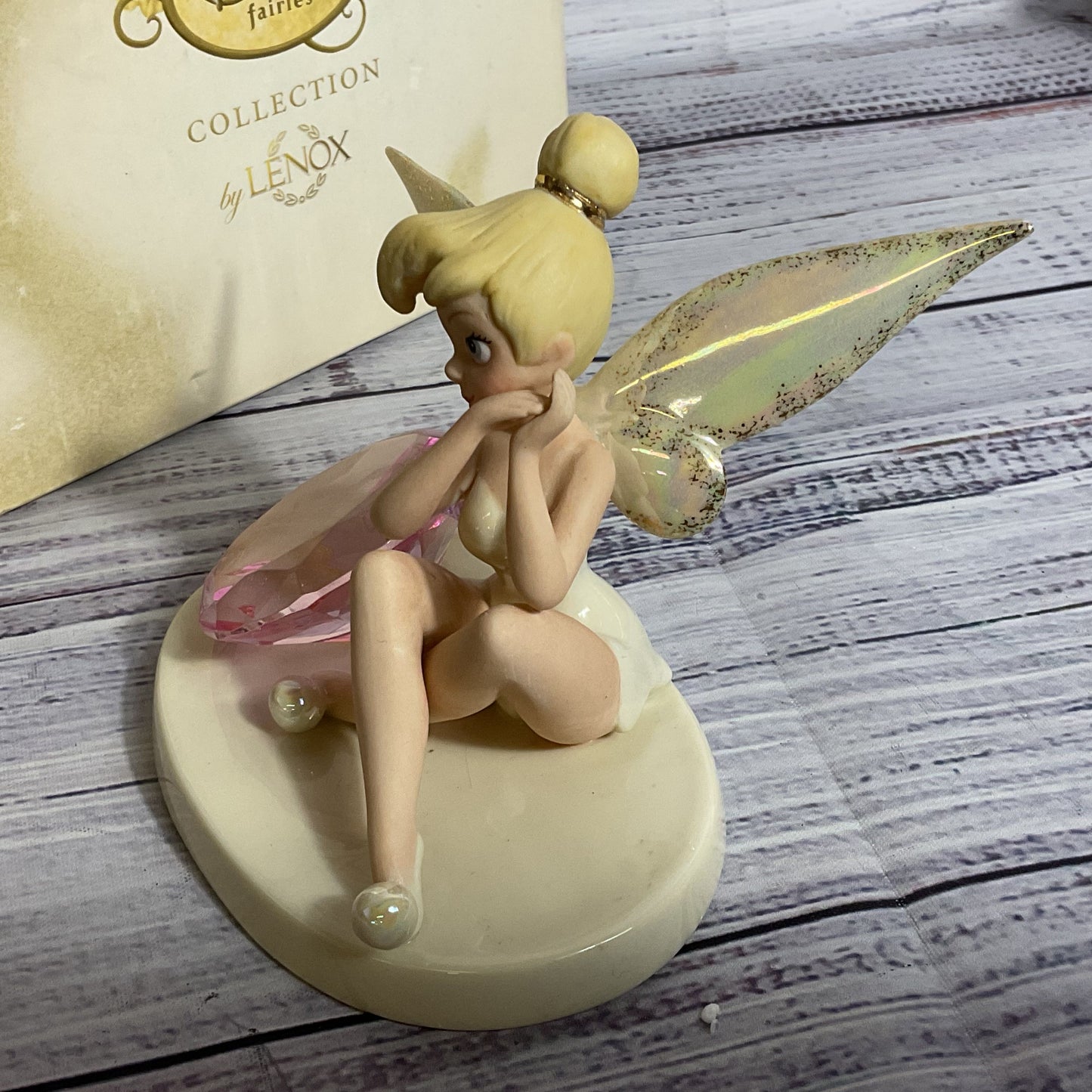 DISNEY Tink's Glittery Gift- June Birthday Figurine- 3.5"
