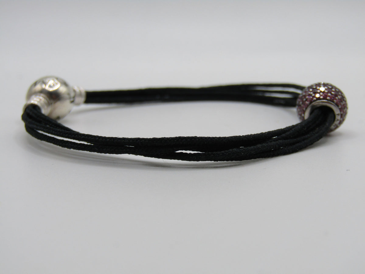 Pandora Essence Passion Multi-Strand Cord Charm Bracelet 796063CFR / 590715CBK
