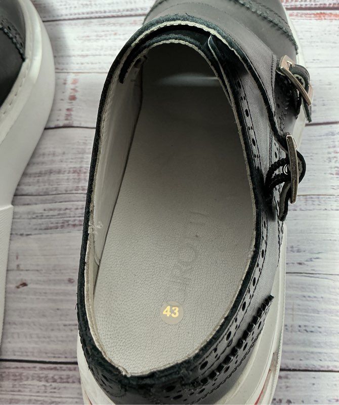 Men's Girotti Double Monk Strap Sneakers Size 43/US 10 Retail $340