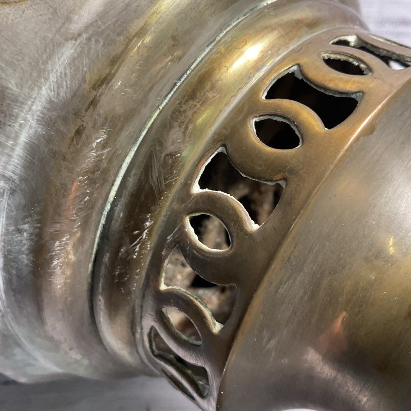 Antique Russian Brass Samovar Tea Urn By M.A. Zubov