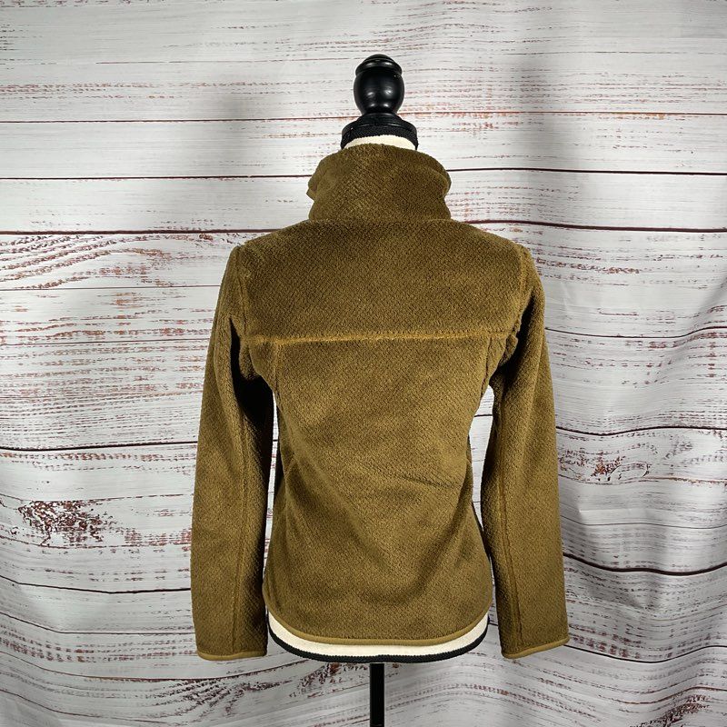 Patagonia Re-Tool Snap Pullover Brown Polartec Jacket Women's Size XS