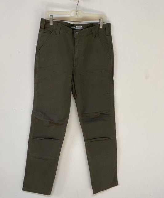 NWT Men's Carhartt Army Green Carpenter Pants Size 34