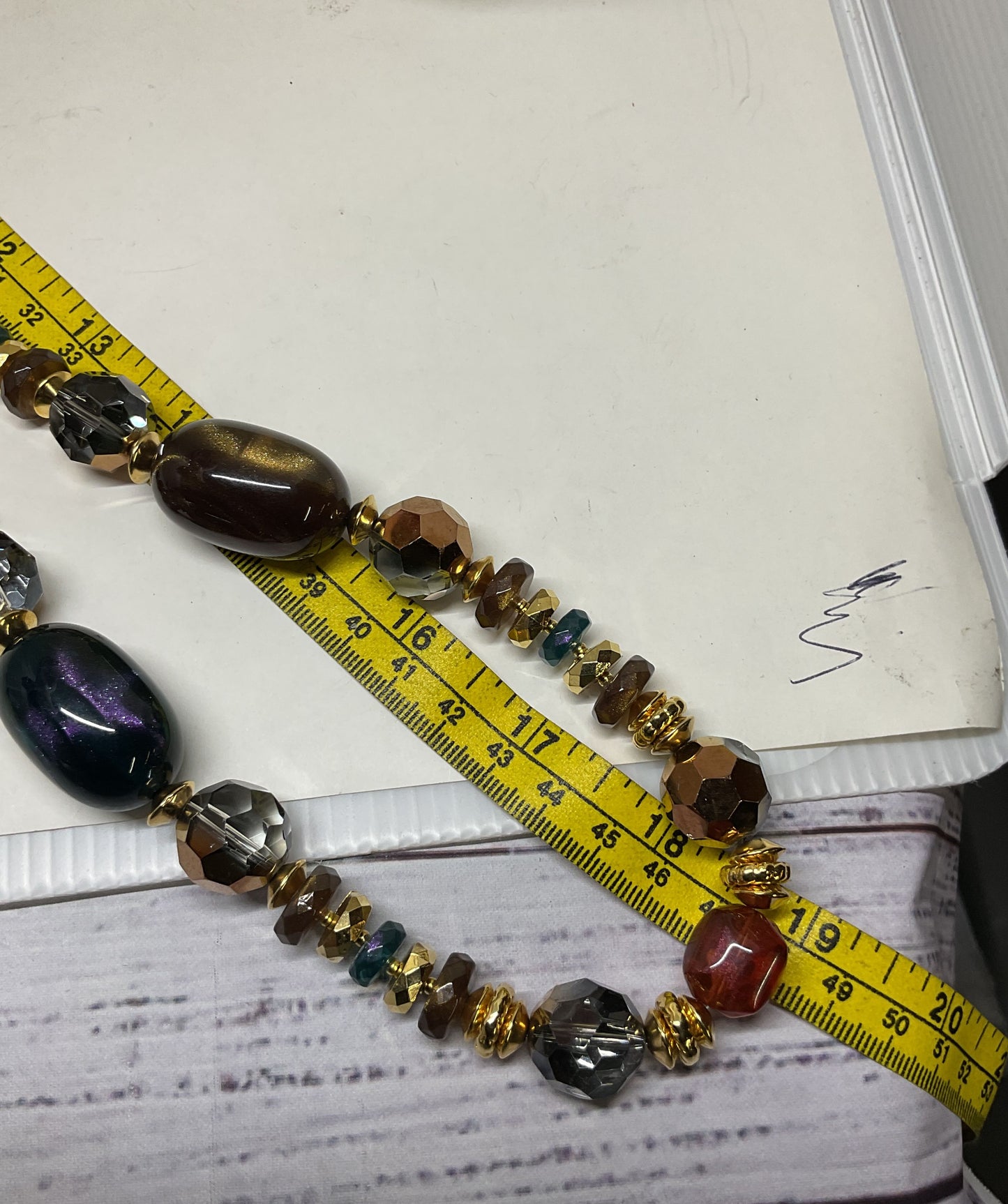 PONO Made in Italy Gold Tone Beaded Necklace