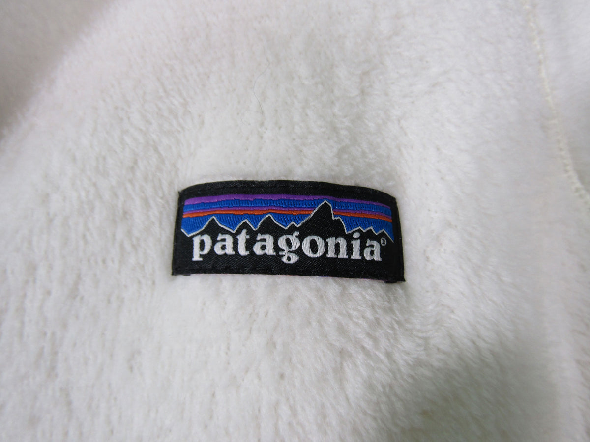 Patagonia Women's White Fleece Full Zip Jacket Size L