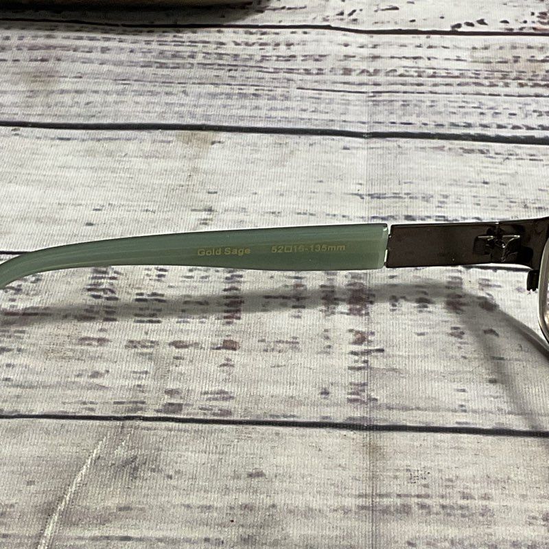 Nicole Miller Abstract Gold Sage Eyeglasses Frames Only Eyeglasses 52-16-135