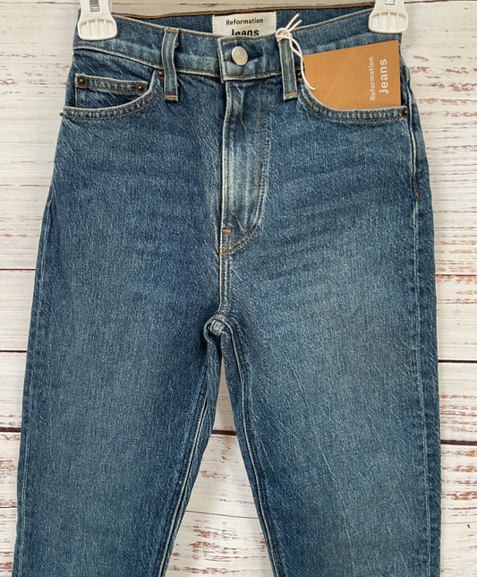 Reformation Liza Women's Newport High Waisted Straight Leg Jeans Size 23