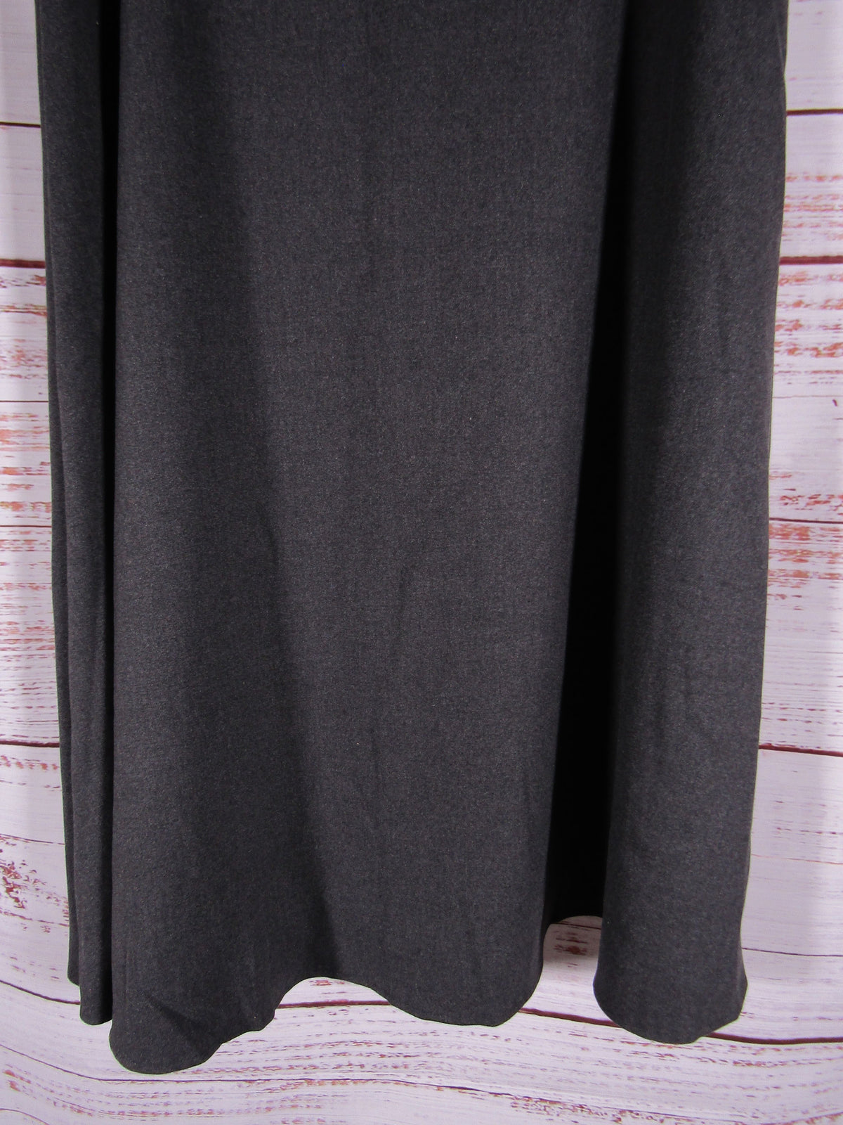 Amara Couture Women's Gray Cotton Blend A-Line Yoke Skirt Size M