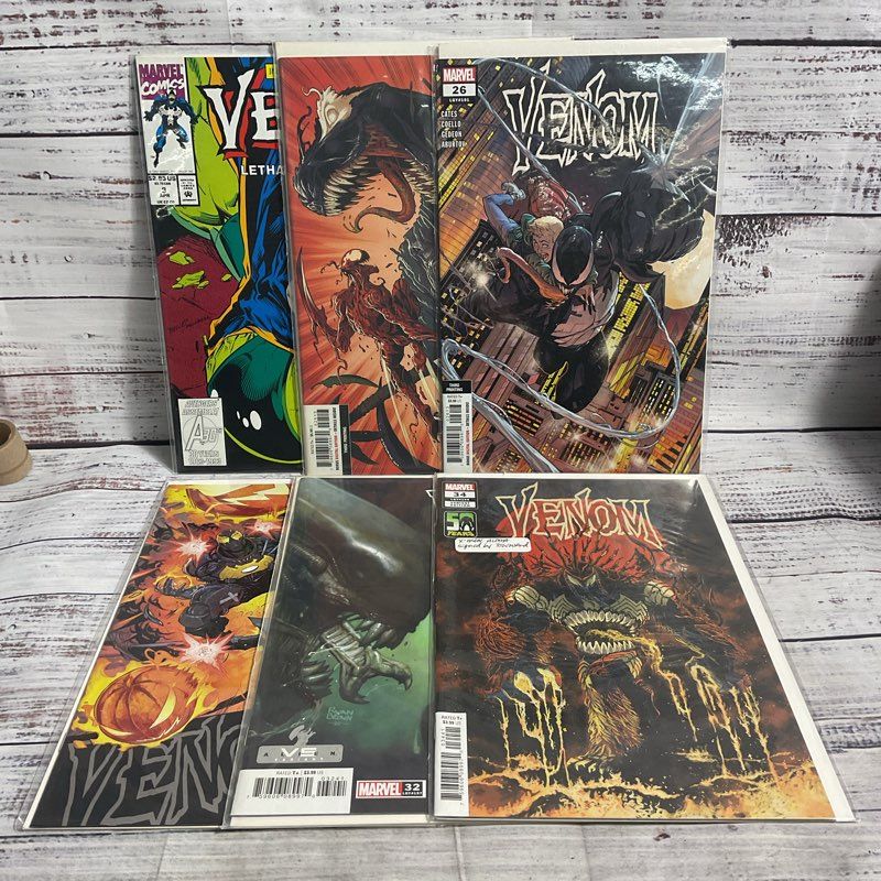 Lot Of 6 Venom Comics 3 25 26 32 34 +26 Variant Marvel Supervillain Ungraded