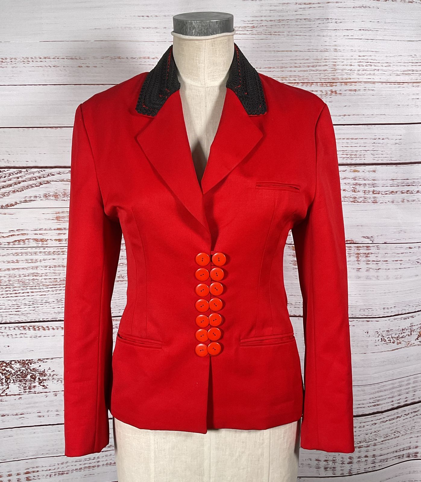 Kamosho Pour Marina Sitbon Vintage Blazer Jacket Red