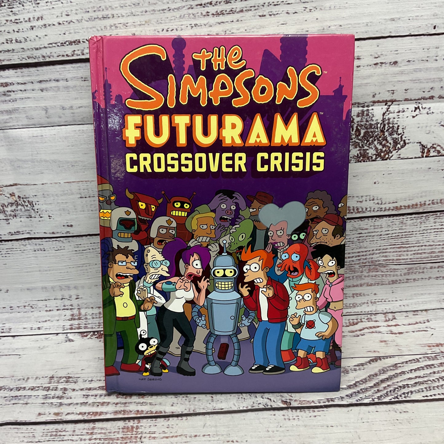 The Simpsons Futurama Crossover Crisis Matt Groening W/ Collectors Comic