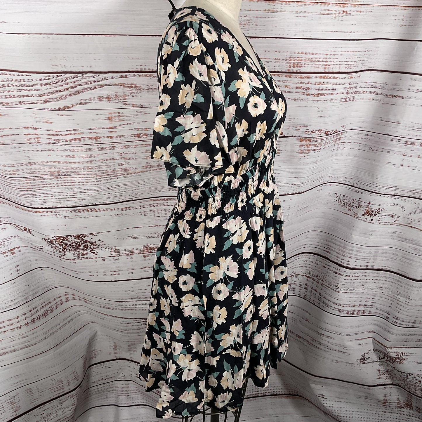 NWT PAIGE Women's Black Floral Rosemary Dress - SZ L