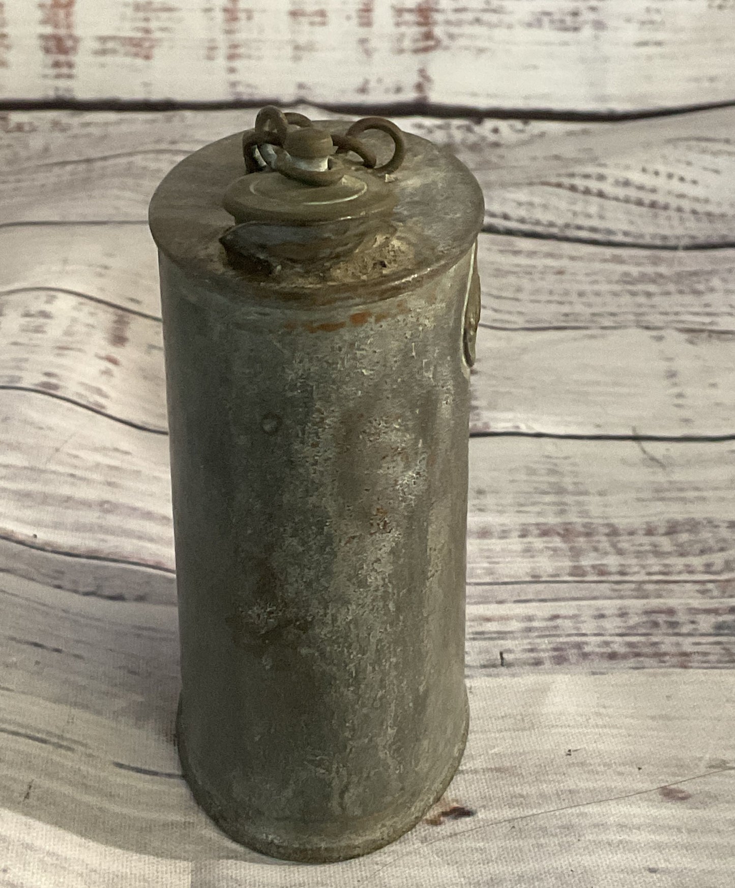 Vintage Canteen Military Metal Spirits Container Steel
