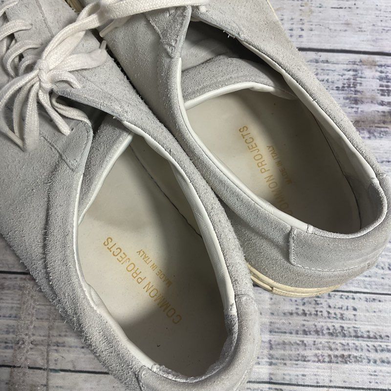 Common Projects Achilles Low Grey Suede Sneaker Casual Shoe Men 12.5