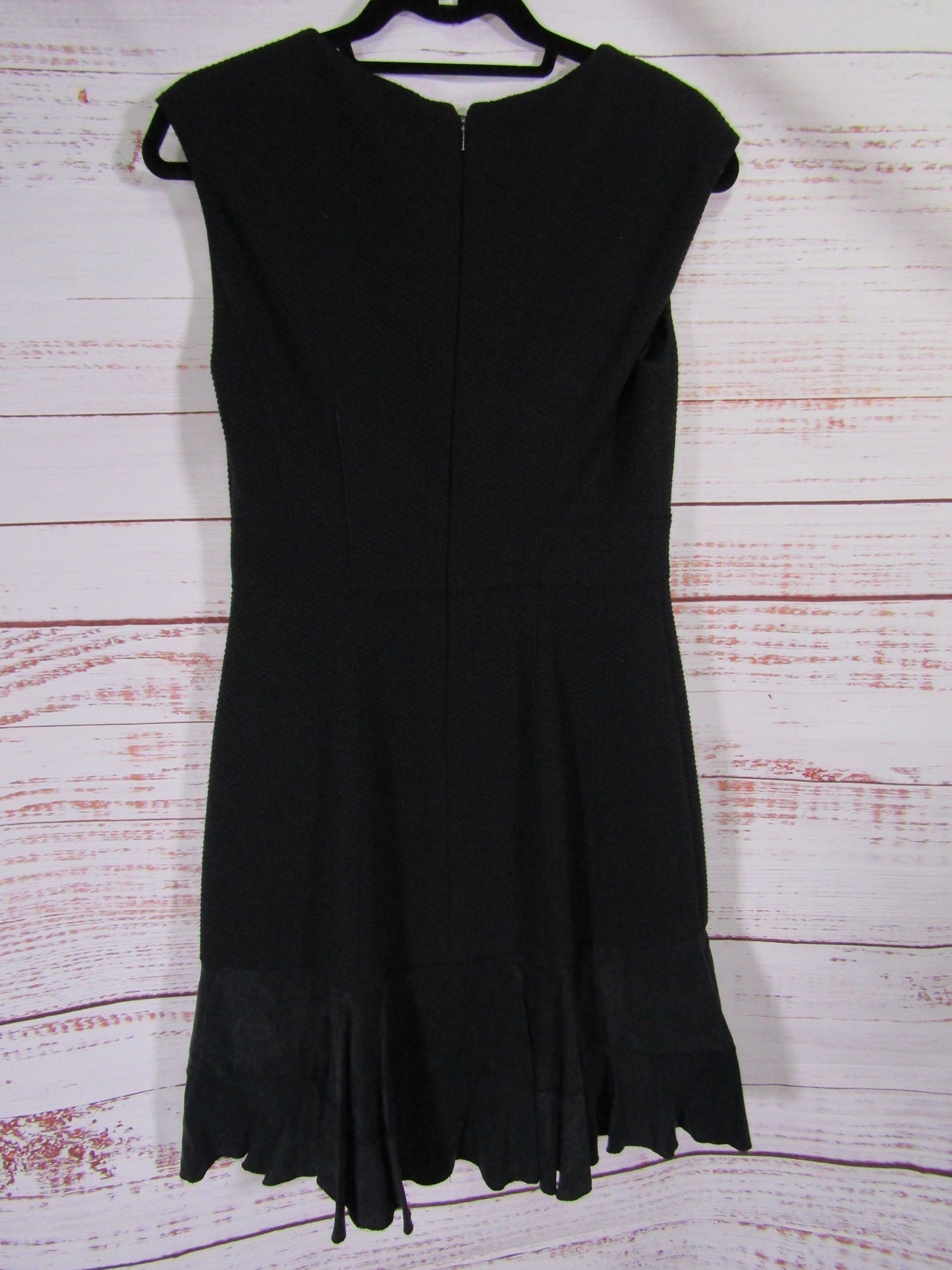 Rebecca Taylor Women's Black Sleeveless Sheath Dress Size 4