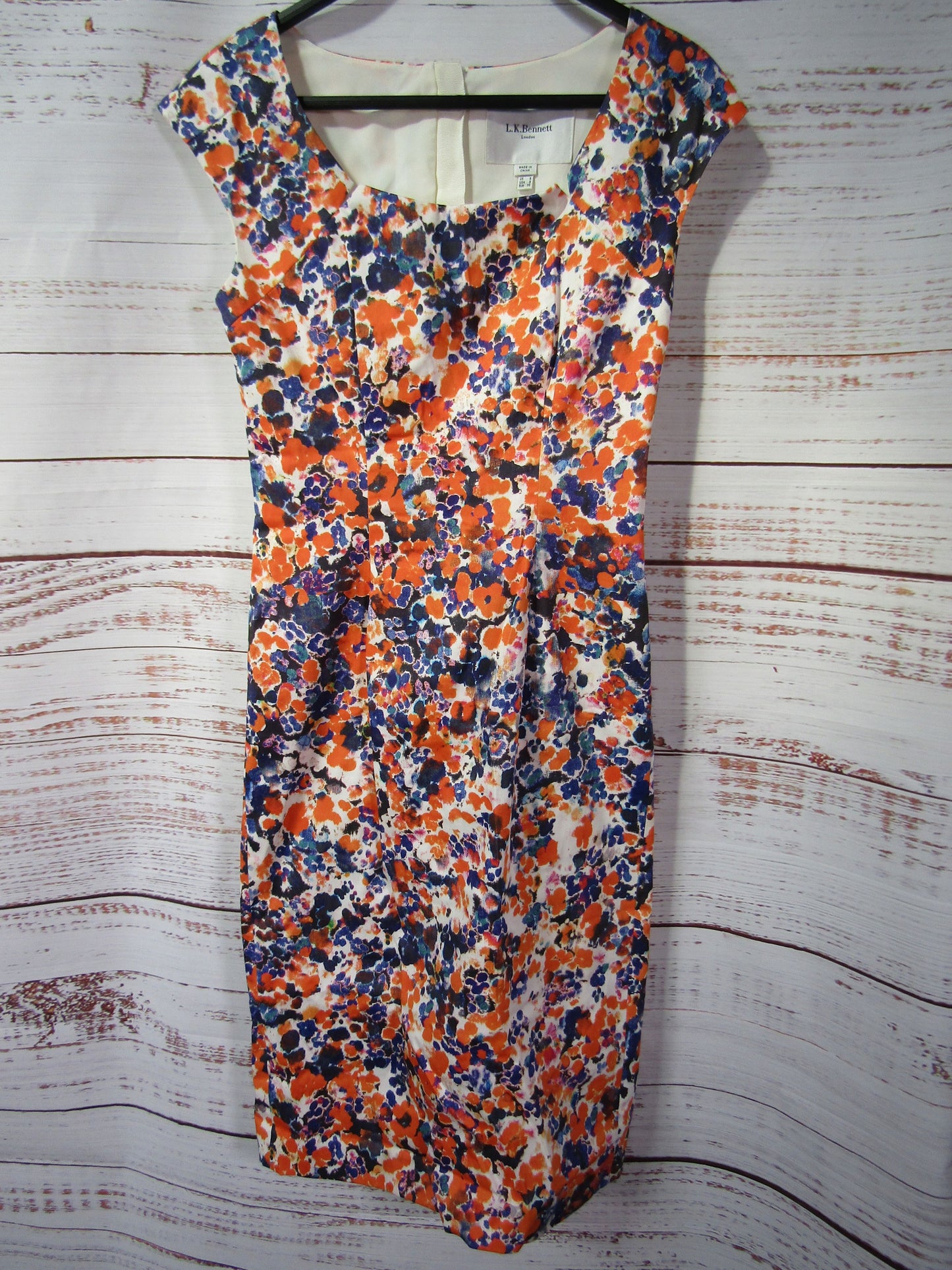 L.K. Bennett Verena Women's Multi-Color Sheath Dress Size 2