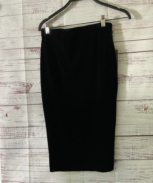 NWT Women's Vince Camuto Black Velvet Pencil Skirt Size XXS
