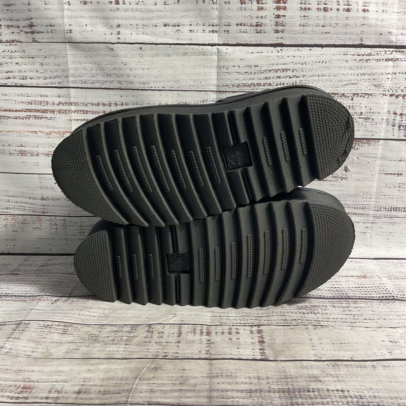 Dr. Martens Voss II Quad Black Leather Platform Gladiator Sandal Women's Size 9