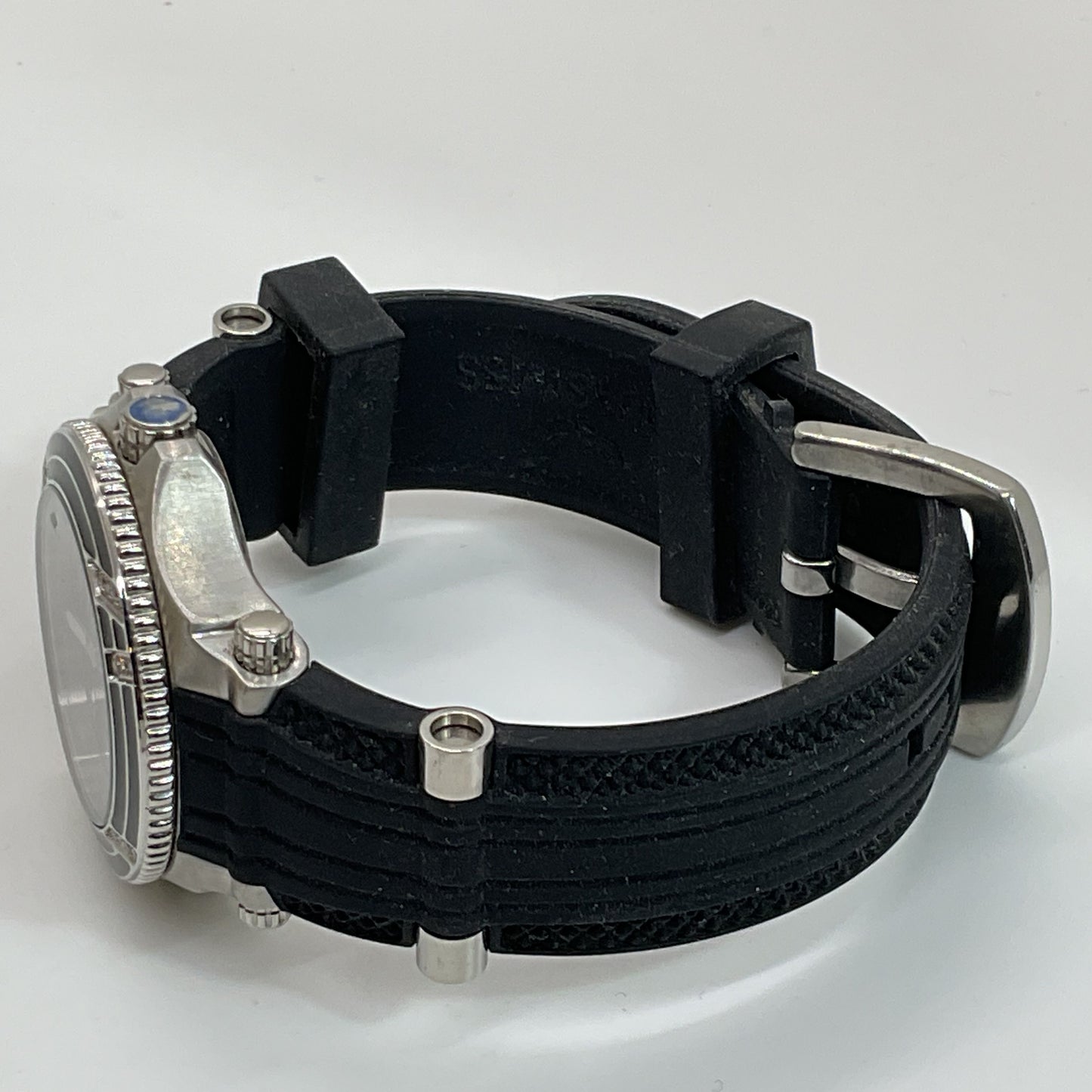 AQUASWISS Bolt L Women's Diamond Accent Silver Tone Rubber Band Watch