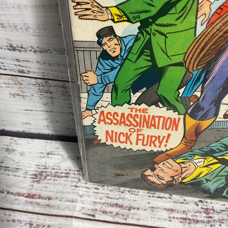 Vintage 1969 Nick Fury Agent Of Shield #15 Marvel Comics 1st Bullseye Ungraded