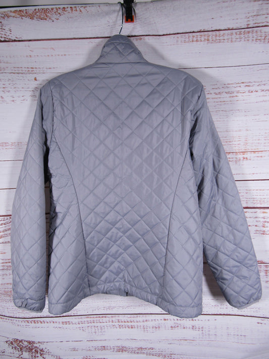Columbia Women's Gray Quilted Full Zip Jacket Size M