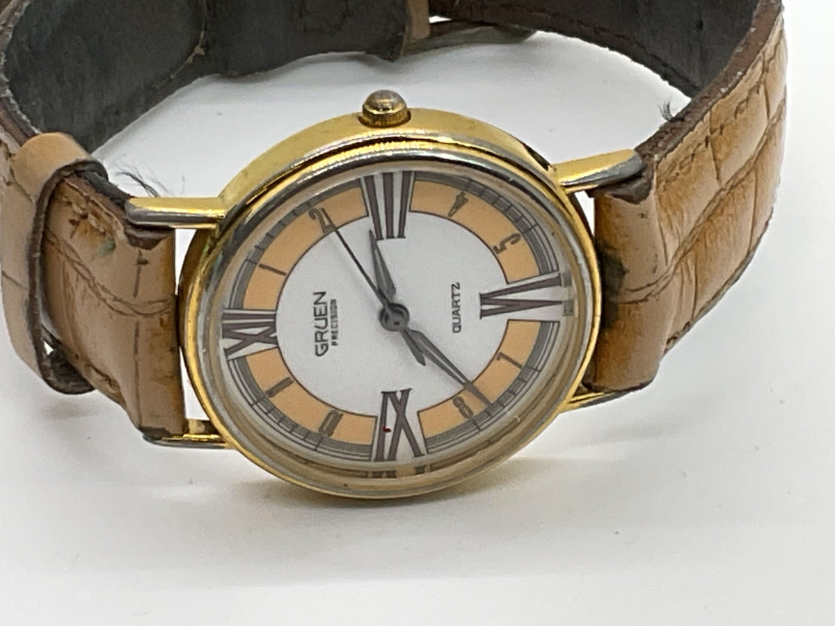 VTG. GRUEN Precision Women's Gold Tone Watch- WORKS GREAT!!!!