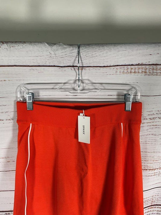 NEW SPANX Women's Airpique Skirt Skort With Short Pocket Poopy Orange Size M