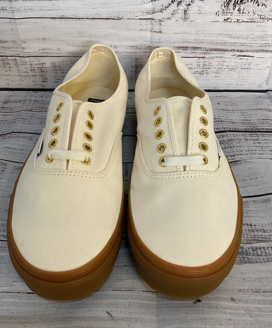 Vans Classic Canvas Low Lace Up Sneakers Marshmallow Gum 11.5
