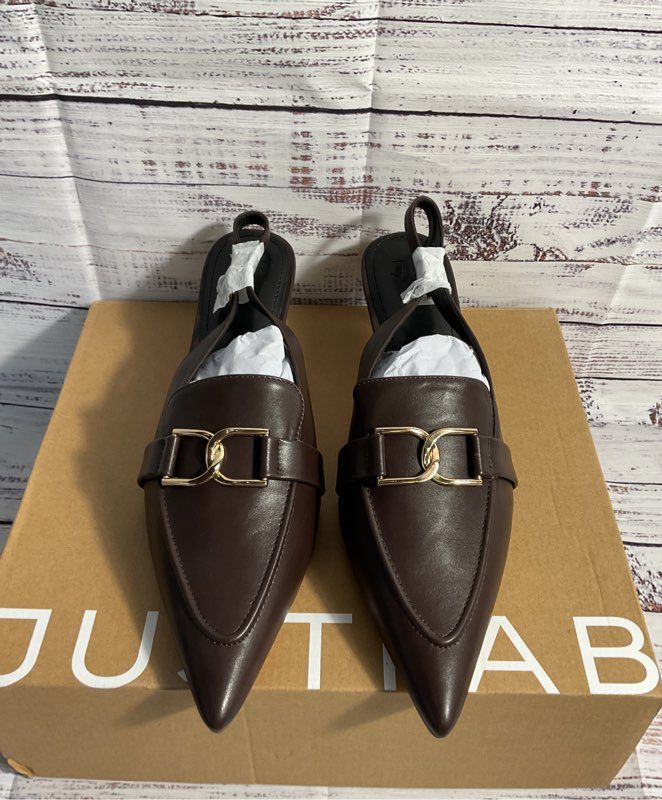 NWB Women's Just Fab Iris Coffee Brown Pumps Size 11